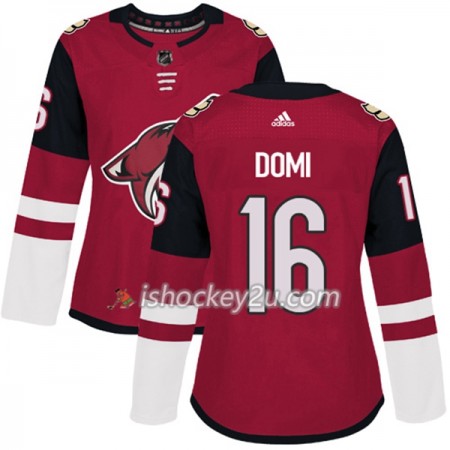 Dame NHL Arizona Coyotes Trøje Max Domi 16 Adidas 2017-2018 Maroon Authentic